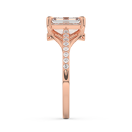 Rose gold - Central diamond 2.0 ct - view 7