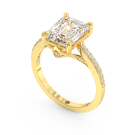 Yellow gold - Central diamond 3.0 ct - view 1