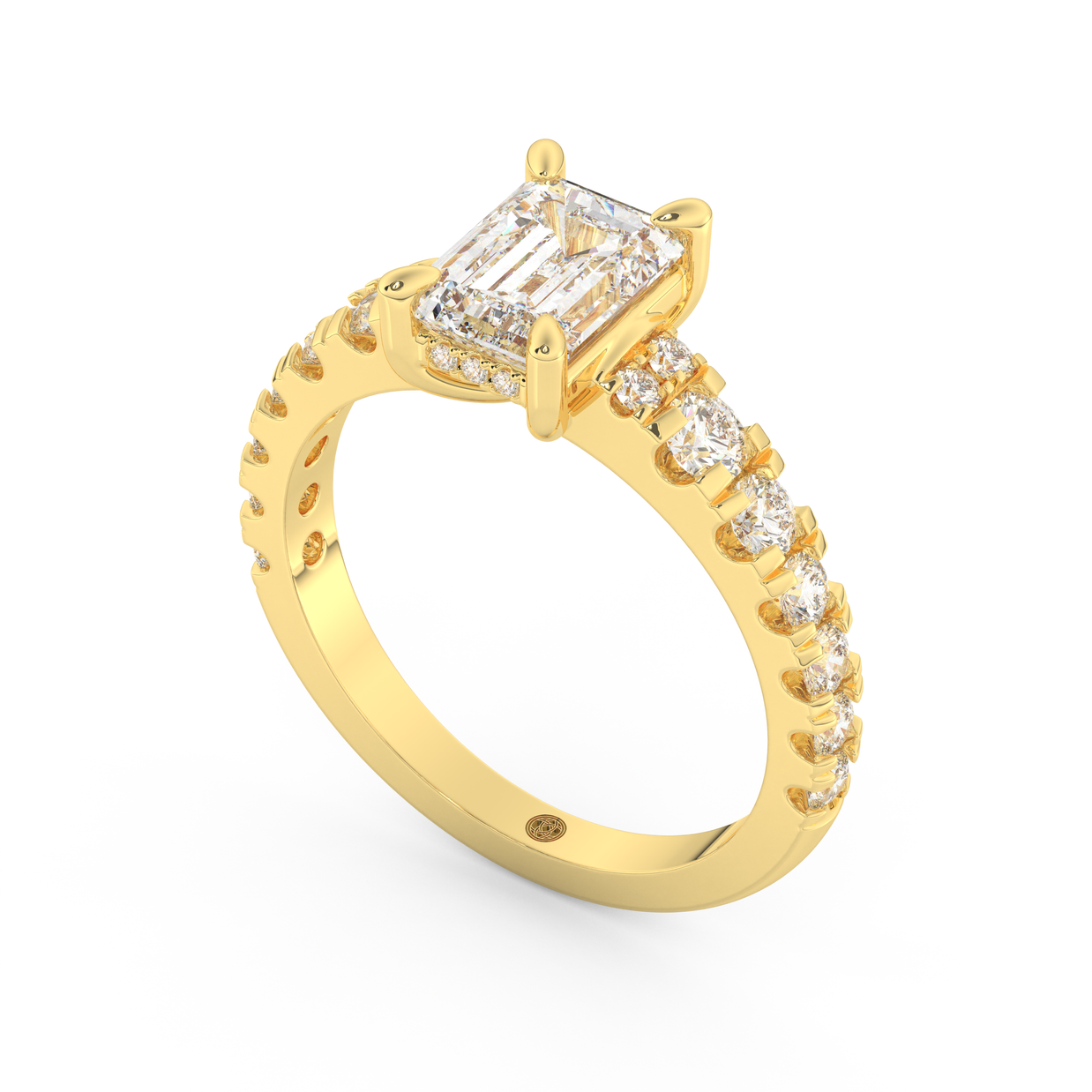 Yellow gold - Central diamond 1.5 ct - view 1