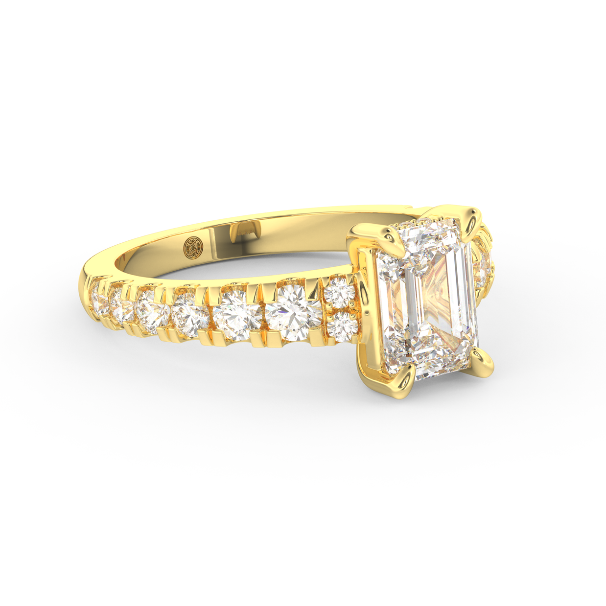 Yellow gold - Central diamond 1.5 ct - view 3