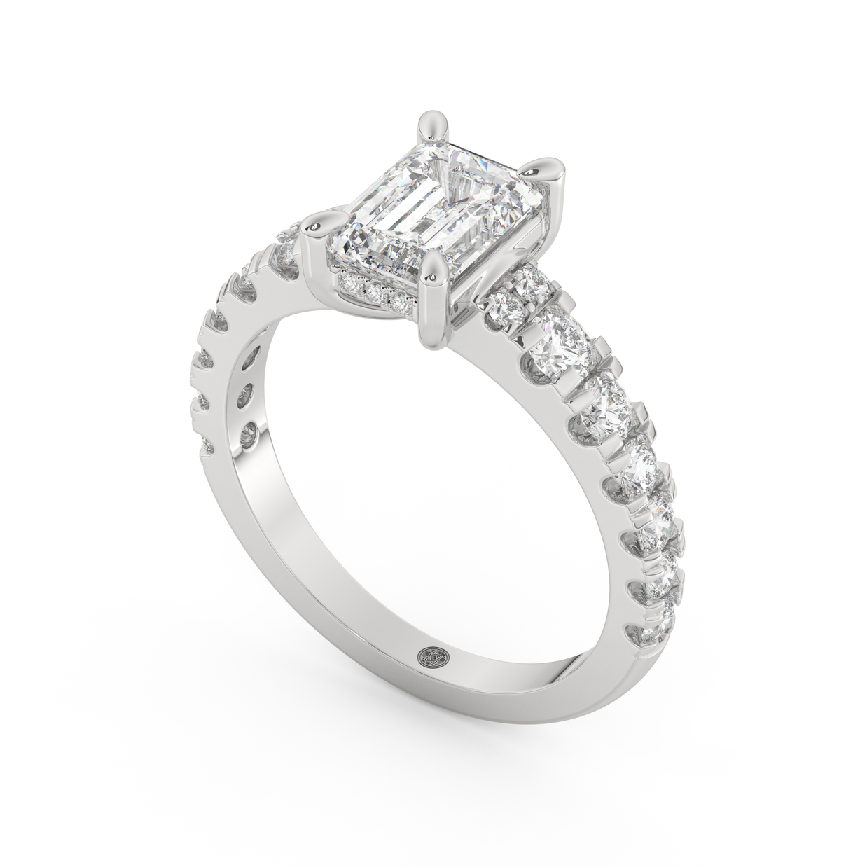 White gold - Central diamond 1.5 ct - view 1