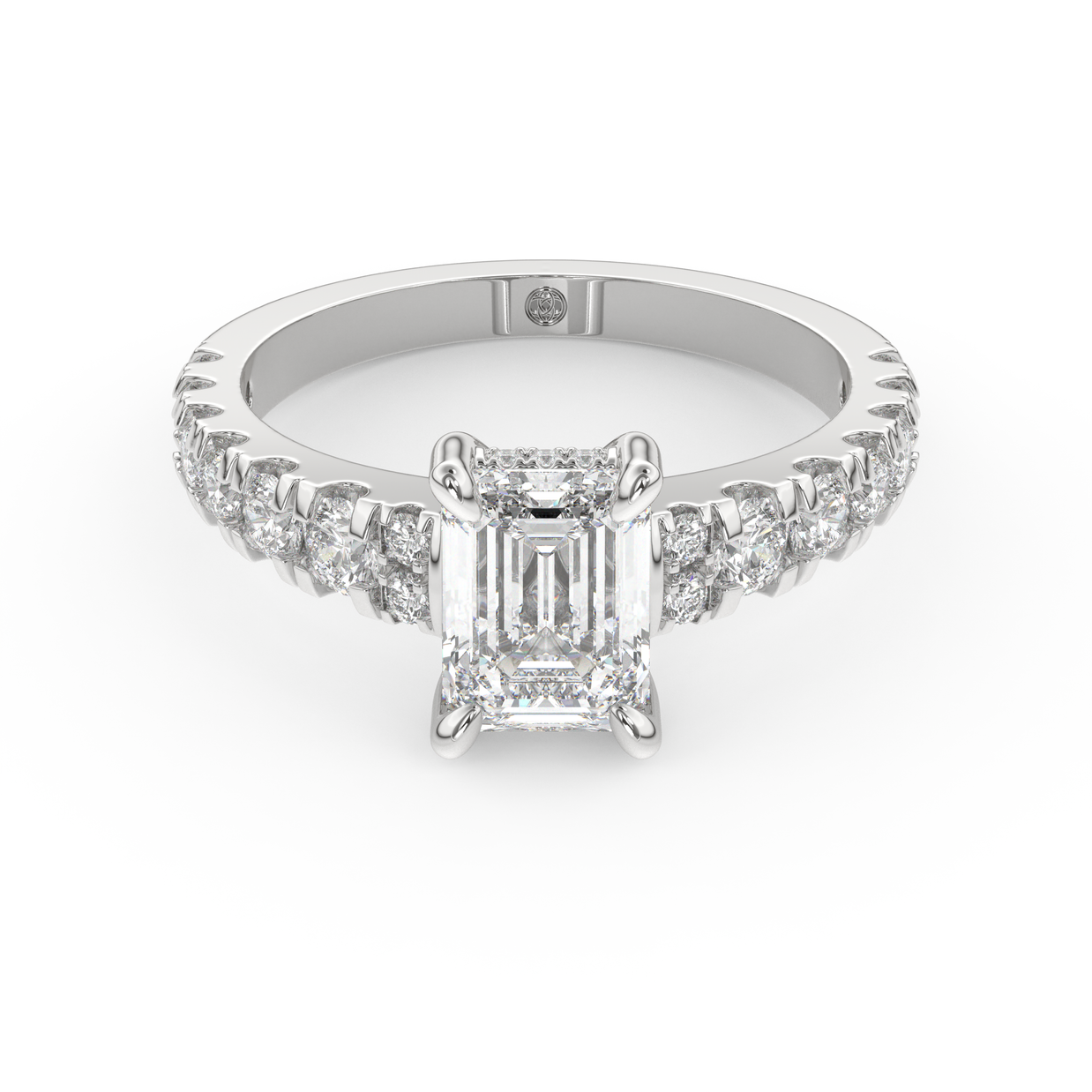 White gold - Central diamond 1.5 ct - view 2