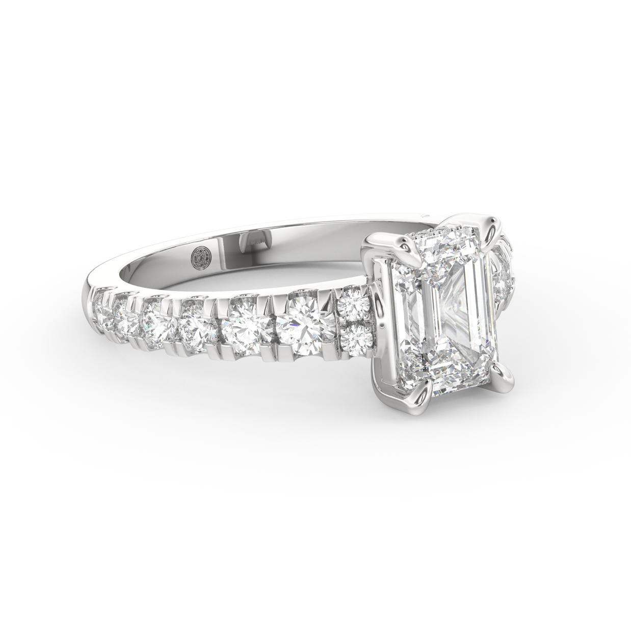 White gold - Central diamond 1.5 ct - view 3