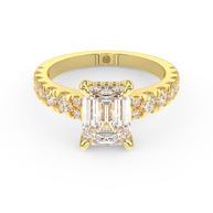 Yellow gold - Central diamond 2.0 ct - view 2