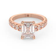 Rose gold - Central diamond 2.0 ct - view 2