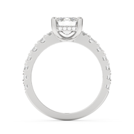 White gold - Central diamond 2.0 ct - view 6