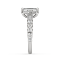 White gold - Central diamond 2.0 ct - view 7