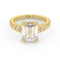 Yellow gold - Central diamond 3.0 ct - view 2
