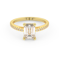 Yellow gold - Central diamond 1.5 ct - view 2