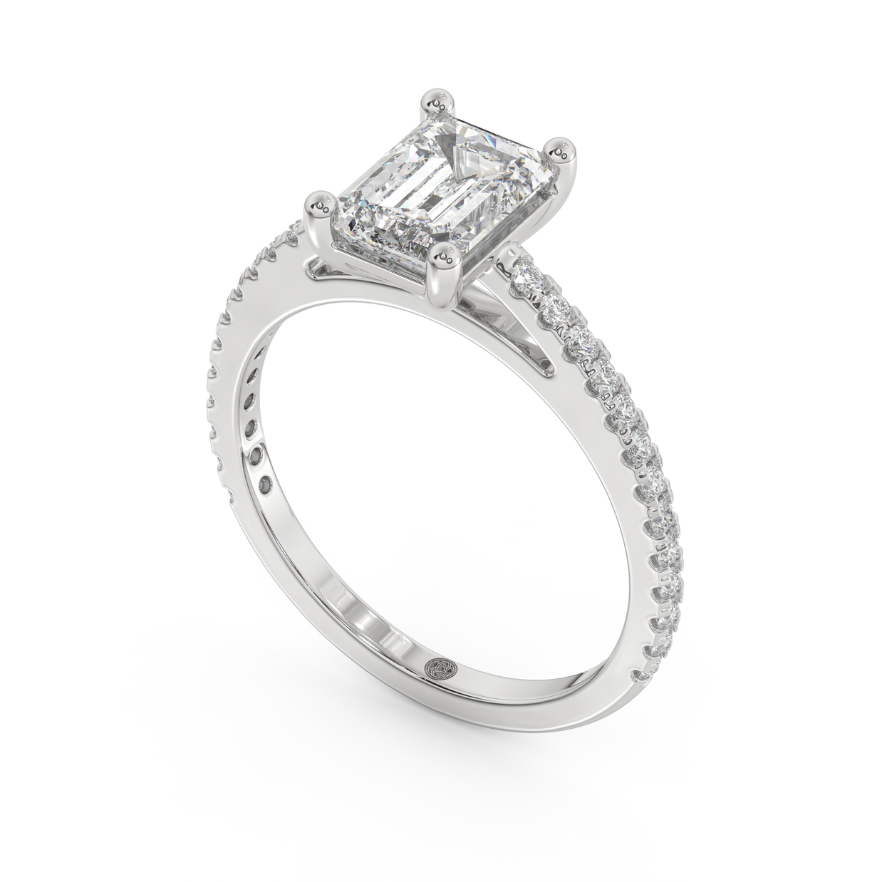 White gold - Central diamond 1.5 ct - view 1