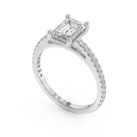White gold - Central diamond 1.5 ct - view 1