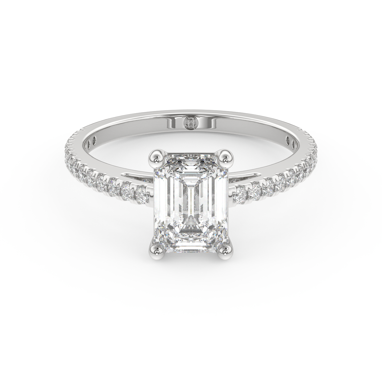 White gold - Central diamond 1.5 ct - view 2