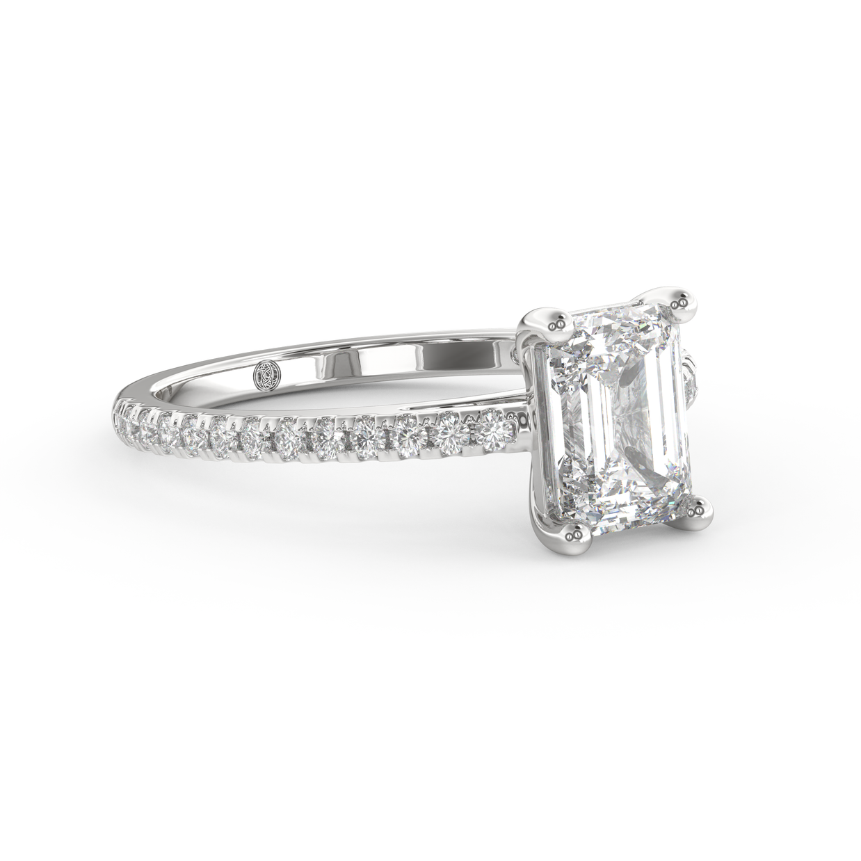 White gold - Central diamond 1.5 ct - view 3