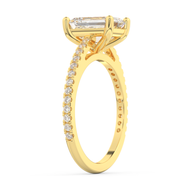 Yellow gold - Central diamond 2.0 ct - view 5