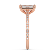 Rose gold - Central diamond 2.0 ct - view 7