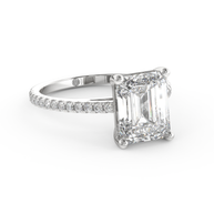 White gold - Central diamond 3.0 ct - view 3