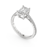 White gold - Central diamond 1.0 ct - view 1