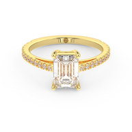Yellow gold - Central diamond 1.5 ct - view 2