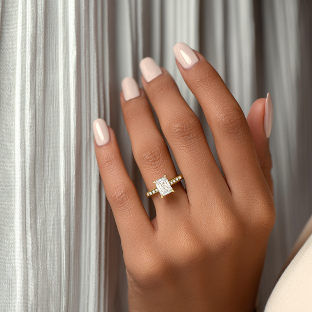 Cleveland Love Diamond Ring 1.0, 1.5, 2.0, 3.0 Ct, Gold 14K