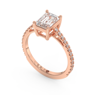 Rose gold - Central diamond 1.5 ct - view 1