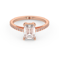 Rose gold - Central diamond 1.5 ct - view 2