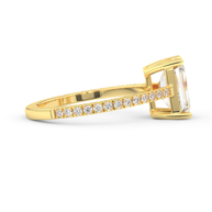 Yellow gold - Central diamond 2.0 ct - view 3
