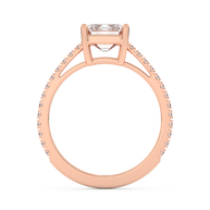 Rose gold - Central diamond 2.0 ct - view 6