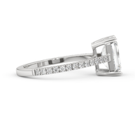 White gold - Central diamond 2.0 ct - view 3