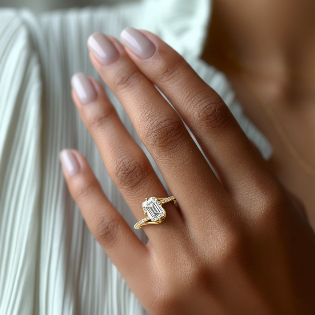 Detroit Charm Diamond Ring 1.0, 1.5, 2.0, 3.0 Ct, Gold 14K