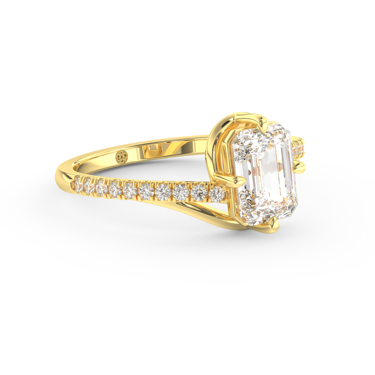 Yellow gold - Central diamond 1.5 ct - view 3
