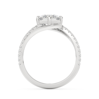 White gold - Central diamond 2.0 ct - view 6