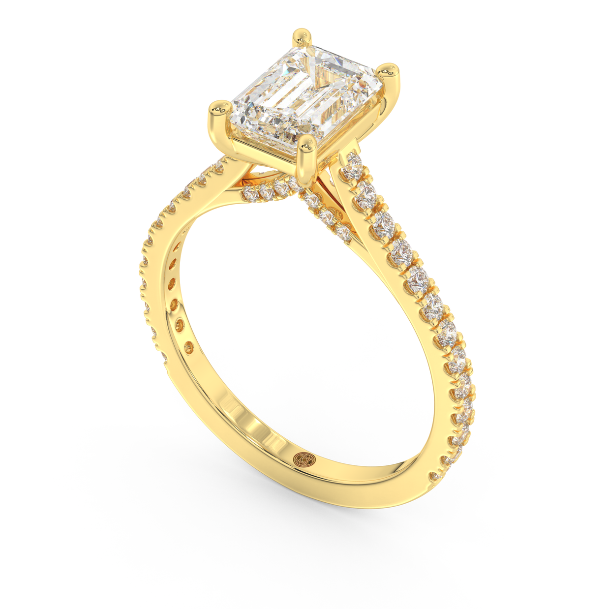 Yellow gold - Central diamond 1.5 ct - view 1