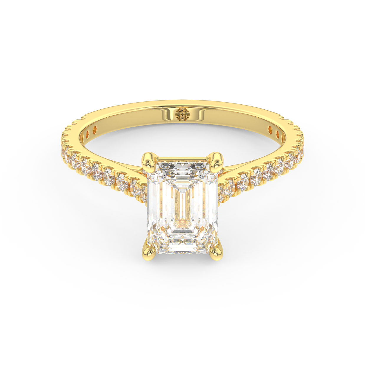 Yellow gold - Central diamond 1.5 ct - view 2