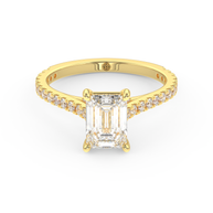 Yellow gold - Central diamond 1.5 ct - view 2