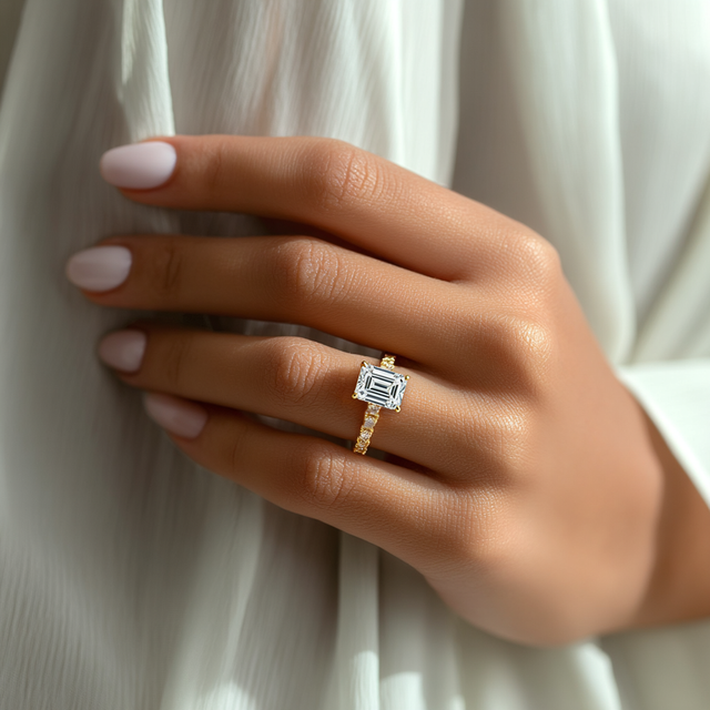 Minneapolis Crown Diamond Ring 1.0, 1.5, 2.0, 3.0 Ct, Gold 14K