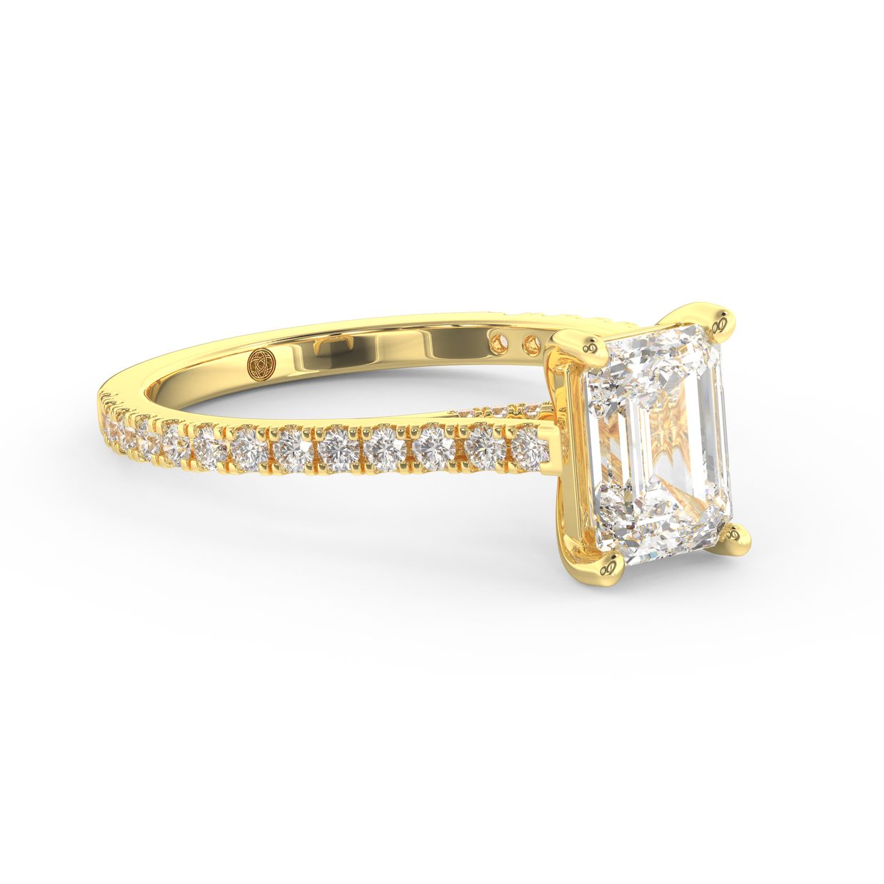 Yellow gold - Central diamond 1.5 ct - view 3