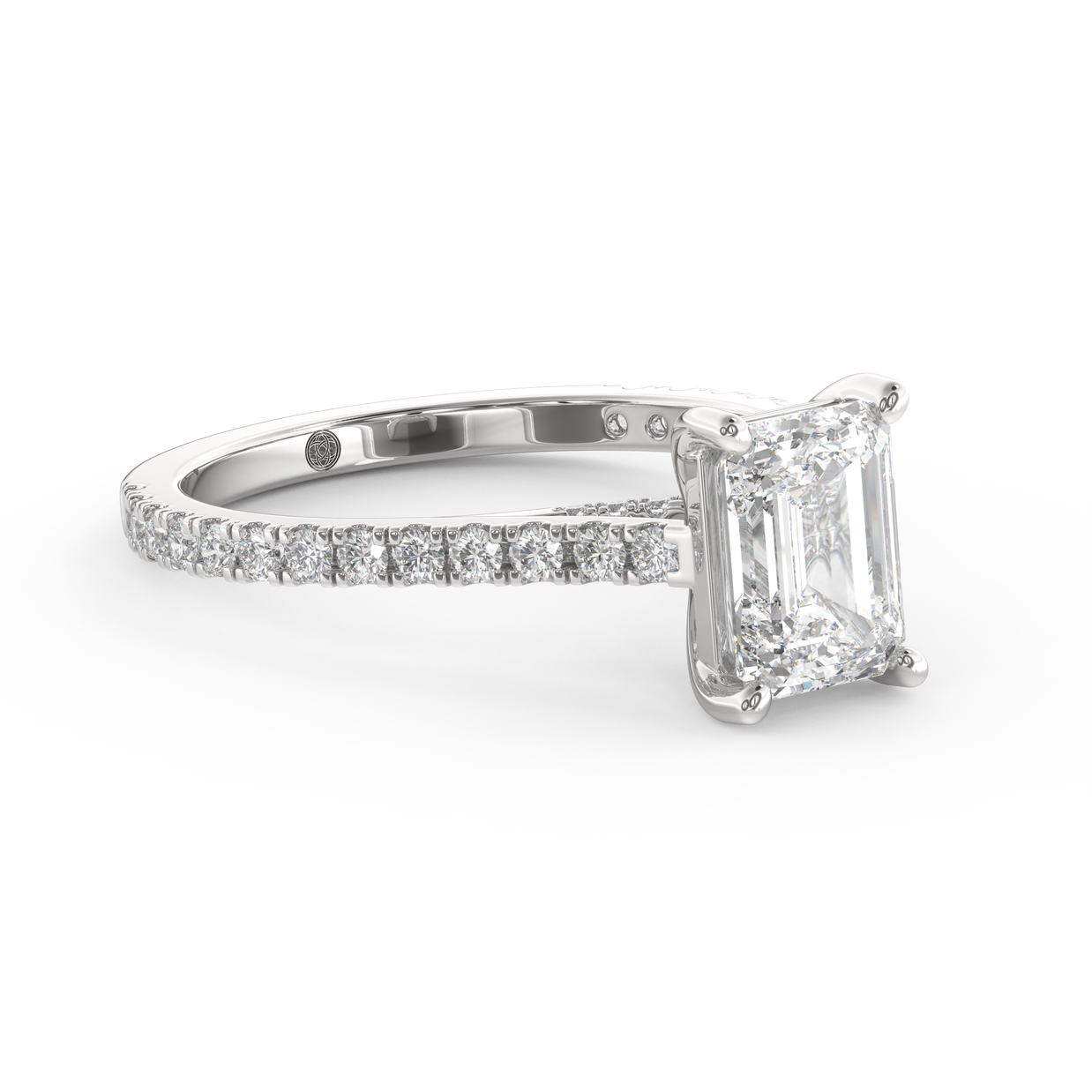 White gold - Central diamond 1.5 ct - view 3