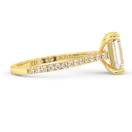 Yellow gold - Central diamond 2.0 ct - view 3