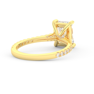 Yellow gold - Central diamond 2.0 ct - view 4