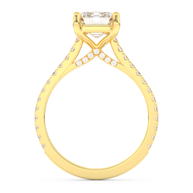 Yellow gold - Central diamond 2.0 ct - view 6