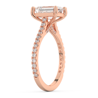 Rose gold - Central diamond 2.0 ct - view 5