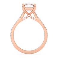 Rose gold - Central diamond 2.0 ct - view 6