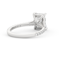 White gold - Central diamond 2.0 ct - view 4