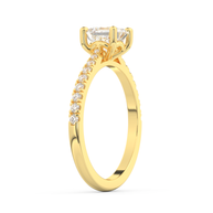 Harbor Emerald Diamond Ring 1.0 Ct, Gold 14K