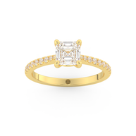 Harbor Emerald Diamond Ring 1.0 Ct, Gold 14K