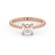 Harbor Emerald Diamond Ring 1.0 Ct, Gold 14K