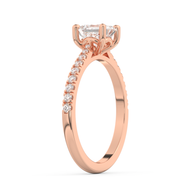 Harbor Emerald Diamond Ring 1.0 Ct, Gold 14K