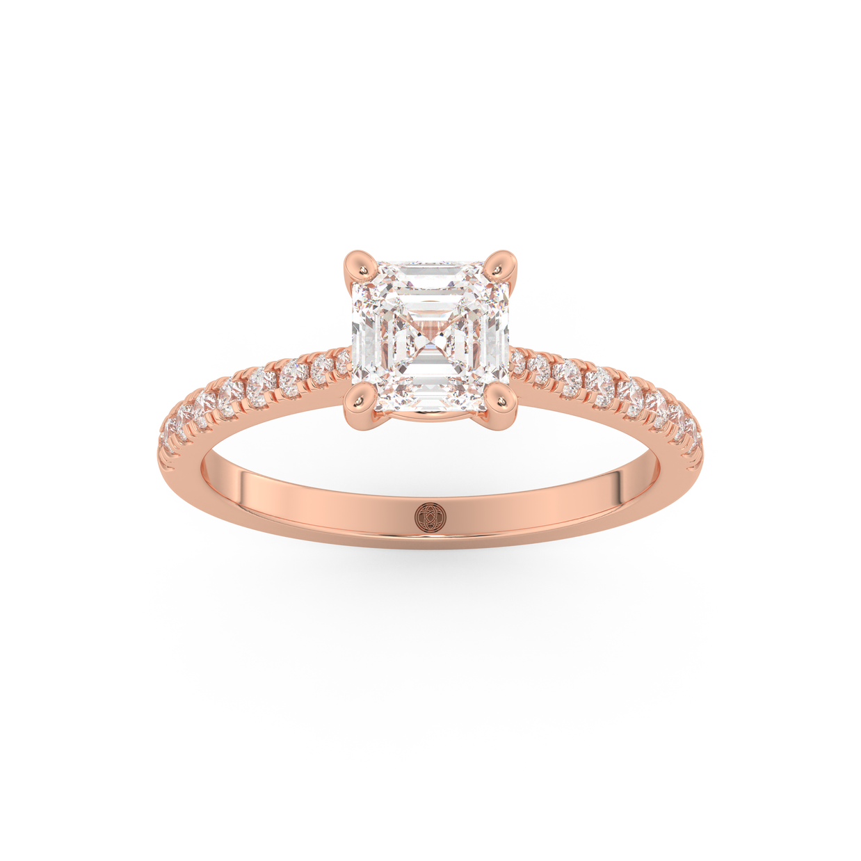 Harbor Emerald Diamond Ring 1.0 Ct, Gold 14K