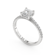 Harbor Emerald Diamond Ring 1.0 Ct, Gold 14K