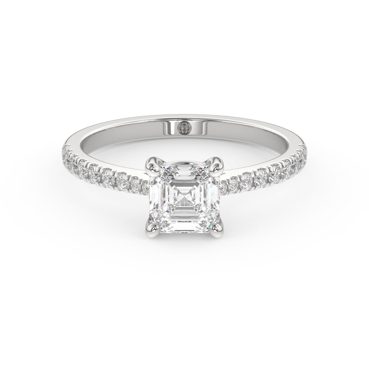 Harbor Emerald Diamond Ring 1.0 Ct, Gold 14K